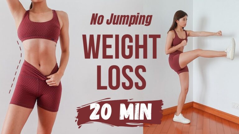 Full Body Weight Loss – 20 min No Jumping Cardio for Fat Burn ~ Emi