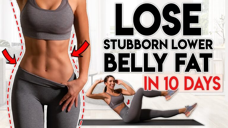 LOSE BELLY FAT in 10 Days (lower belly) | 8 minute Home Workout