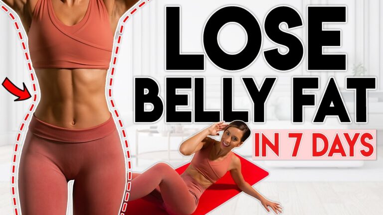 LOSE FAT in 7 days (belly, waist & abs) | 5 minute Home Workout