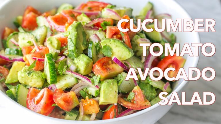 Salads: Cucumber Tomato Avocado Salad Recipe – Natasha's Kitchen