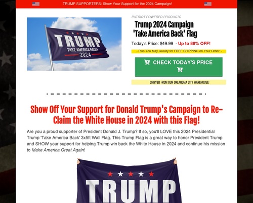 Trump 2024 Campaign Flag – Up to 88% OFF