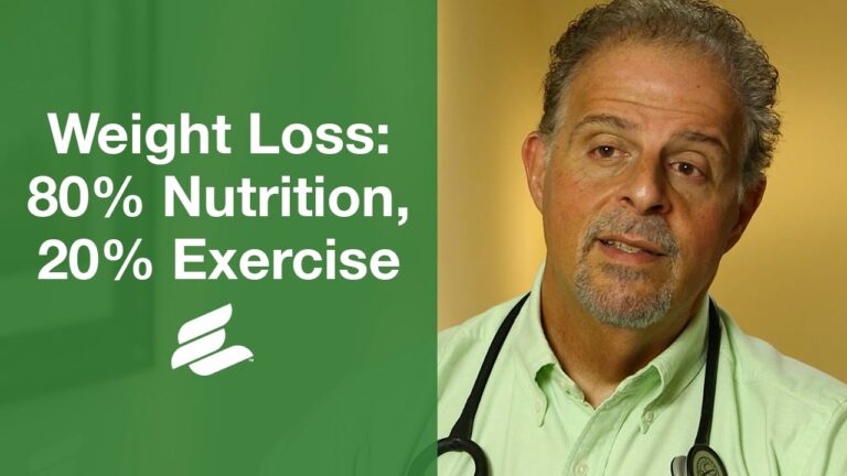 Weight Loss: 80% Nutrition, 20% Exercise