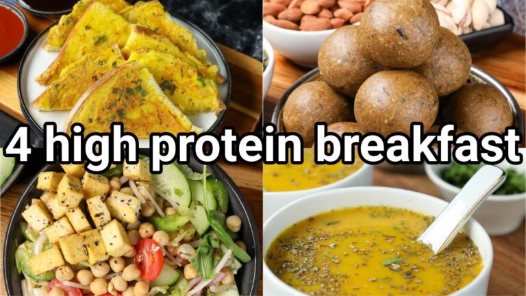 simple & easy high protein breakfast meal recipes for weight loss | low carb high protein veg meals