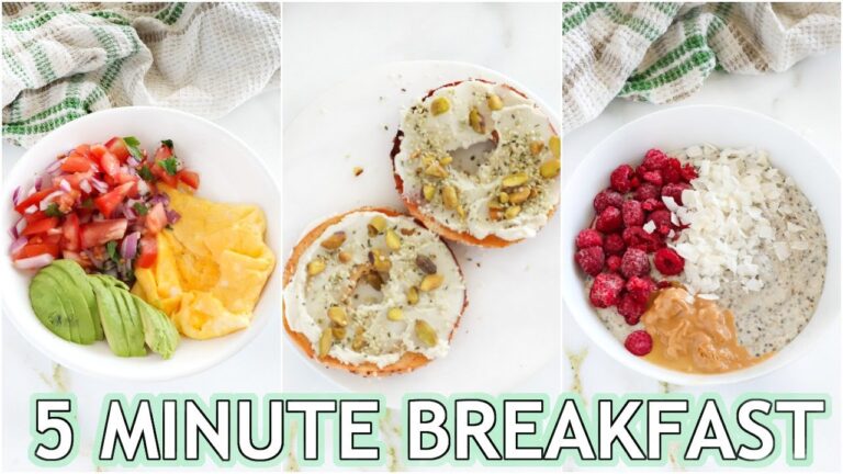 5 MINUTE BREAKFAST RECIPES: healthy and easy paleo recipes