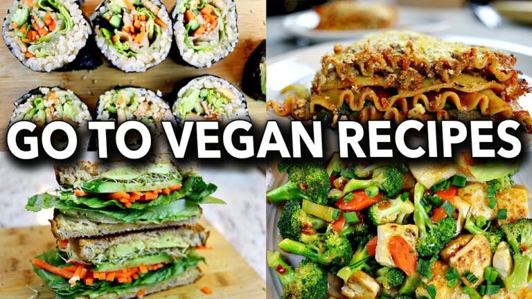 FAVOURITE GO TO EASY VEGAN MEALS (HEALTHY)