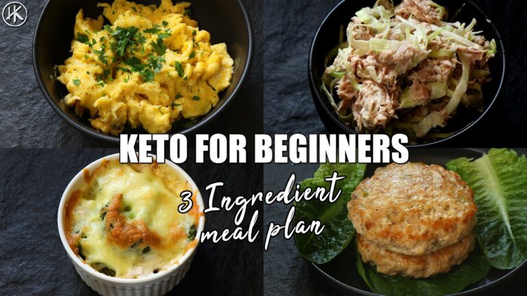 Keto for Beginners – 3 Ingredient Keto Meal Plan | How to start Keto | Free Keto Meal Plan