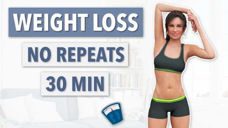 30 MIN WEIGHT LOSS – FULL BODY WORKOUT, NO REPEATS