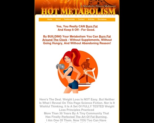 Hot Metabolism – Increase your metabolism to burn fat.