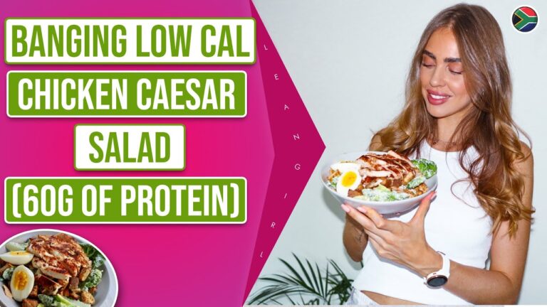 LEAN GIRL: Low Calorie Caesar Salad Recipe (Super High Protein)