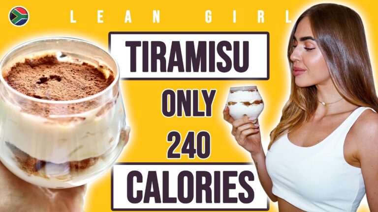 LEAN GIRL Low Calorie Tiramisu Recipe – High Protein 240 Calories 😍