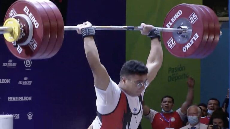 Weightlifter Mahmoud H. Hassan (89KG) Clean & Jerks 193 Kilograms, Sets Youth World Record at 2022 IWF Youth Championships