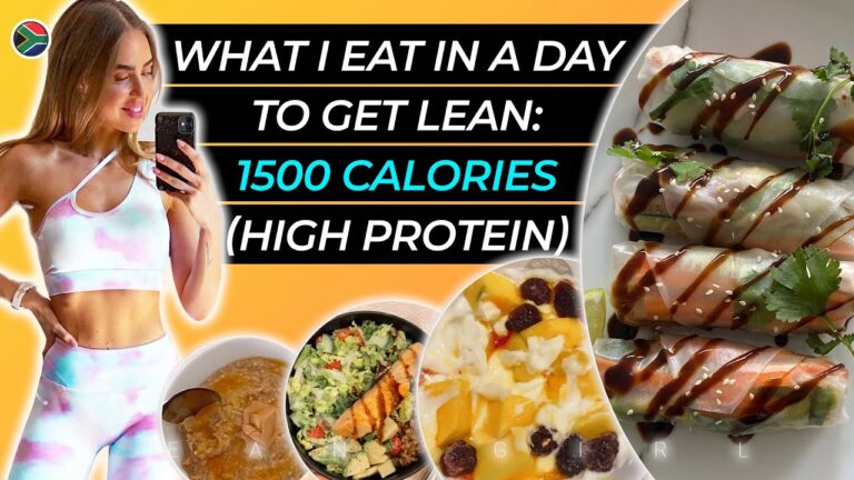 LEAN GIRL – What I Eat In A Day To Lose Fat – 1500 Calories – Easy High Protein Meal Ideas 🇿🇦