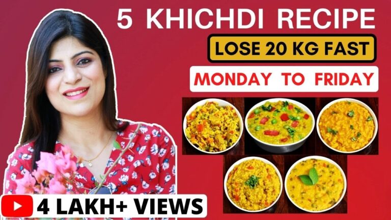 5 Khichdi Recipe To Lose20Kg Fast Weight Loss|Healthy Breakfast/Lunch/Dinner Recipes|Dr.Shikha Singh