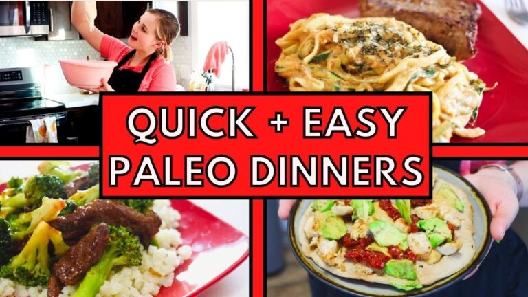 COOK WITH ME! | 3 Quick and Easy Paleo Dinner Recipes
