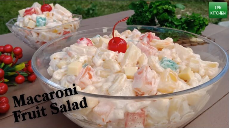 Easy Macaroni Fruit Salad Recipe | How to Make Macaroni Fruit Salad