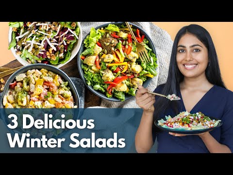 स्वादिष्ट सलाद कैसे बनाएं | 3 Healthy & Easy Salad Recipes for Winter