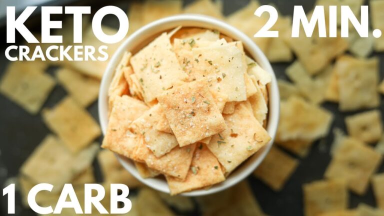 1 Carb Keto Crackers | EASY KETO RECIPES
