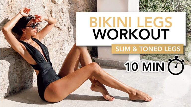 10 MIN BIKINI LEGS WORKOUT | Slim & Toned Legs (No Squats, No Jumps) | Eylem Abaci