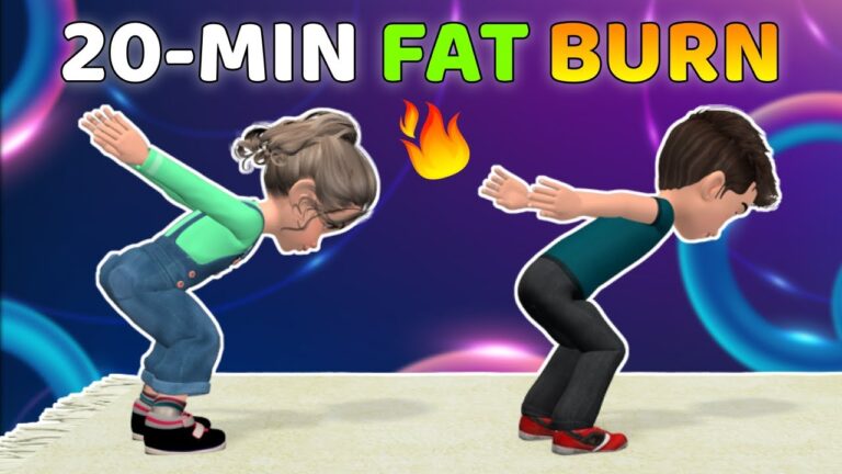 20-MINUTE FULL BODY FAT BURN – EXERCISE FOR KIDS