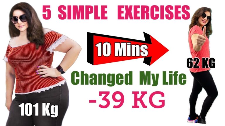 5 Easy Exercises For Weight Loss At Home | 5 Simple Exercises To Shape Your Body For Beginners
