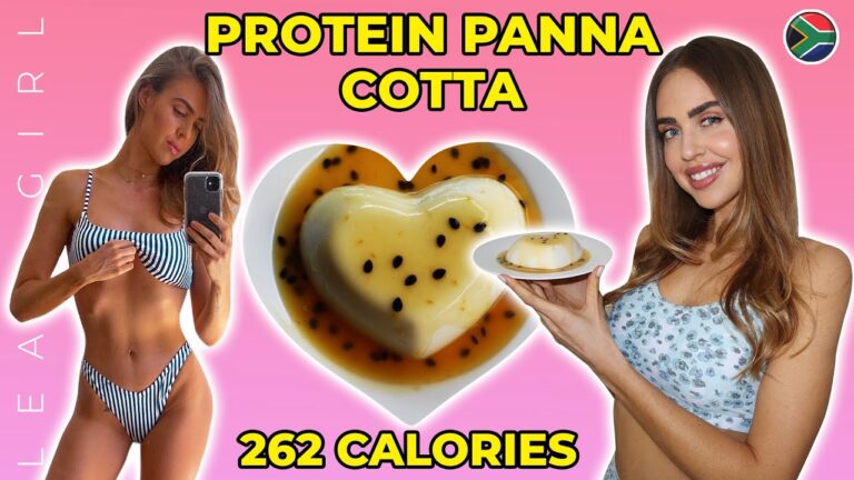 LEAN GIRL Low Calorie Protein Panna Cotta Recipe | Only 266 Calories | Healthy Dessert
