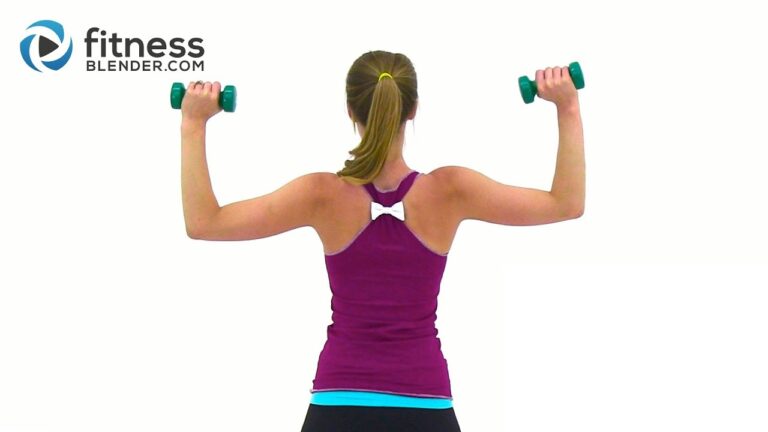 Tank Top Arms Workout – Shoulders, Arms & Upper Back Workout