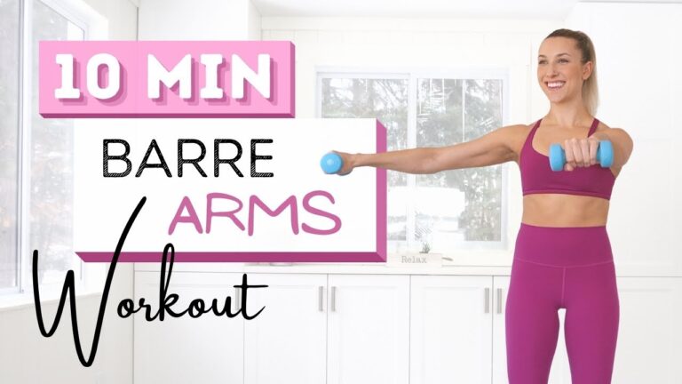 10 min BARRE ARMS WORKOUT | Toned Arms | Light Dumbbells