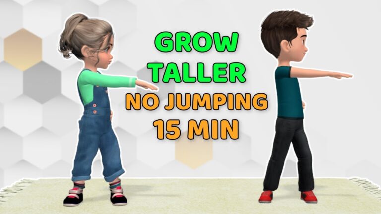 15-MIN KIDS WORKOUT TO GROW TALLER – NO JUMPING