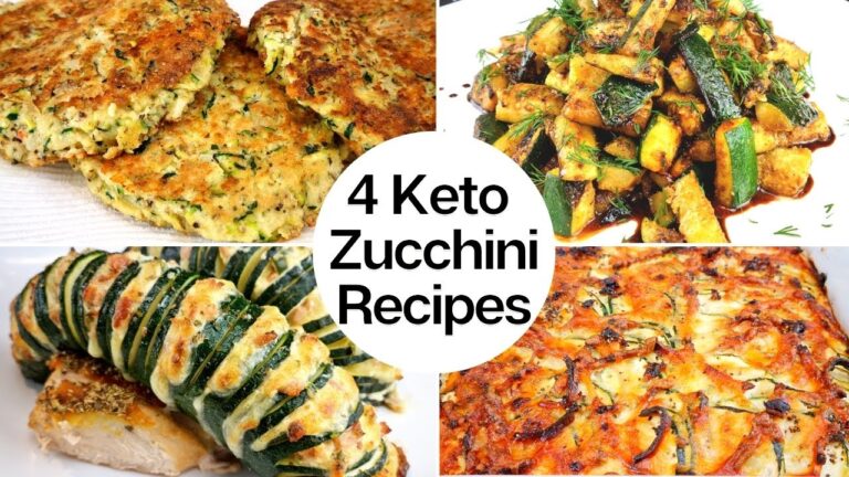 4 Keto Recipes with Zucchini | Gluten Free