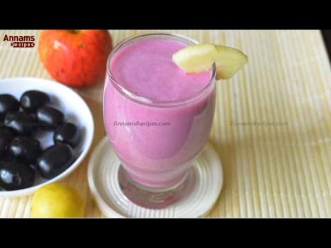 Black Jamun Apple Smoothie Recipe  – Paleo Diet Recipe
