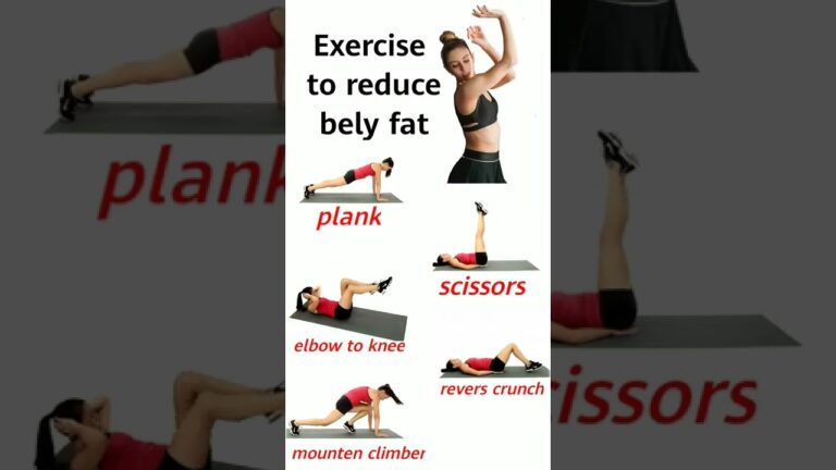 Exercise to reduce belly fat. #shorts