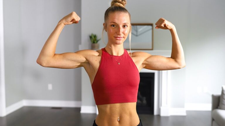 TONE YOUR ARMS Workout – QUICK & INTENSE (No Equipment)