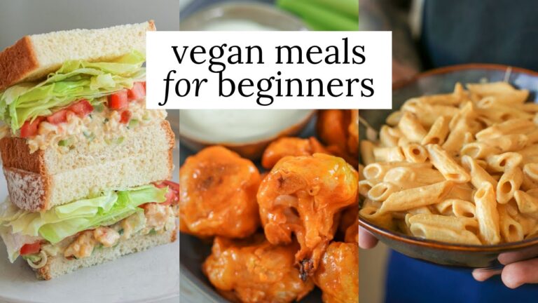 3 easy vegan recipes for beginners | vegan basics
