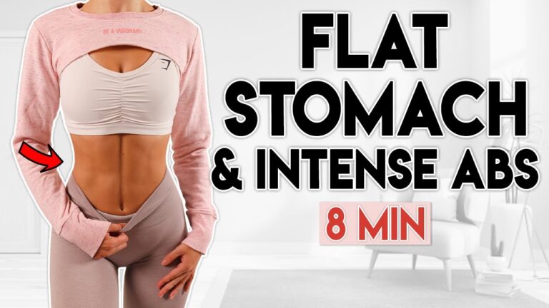 FLAT STOMACH & Intense Abs (get results) | 8 minute Workout