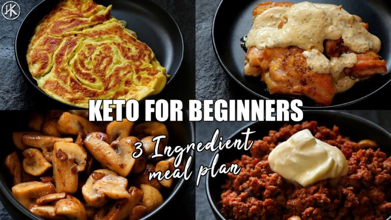 Keto for Beginners – 3 Ingredient Keto Meal Plan #2 | How to start Keto | Free Keto Meal Plan