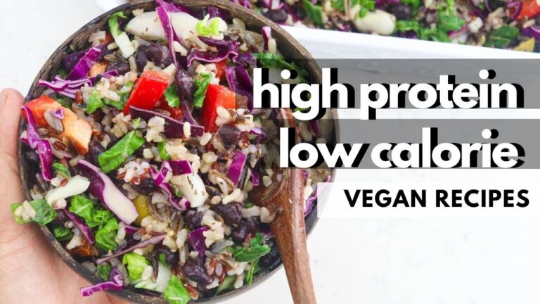 EASY LOW CALORIE & HIGH PROTEIN VEGAN RECIPES (Vegan Meal Prep, GLUTEN FREE TOO)