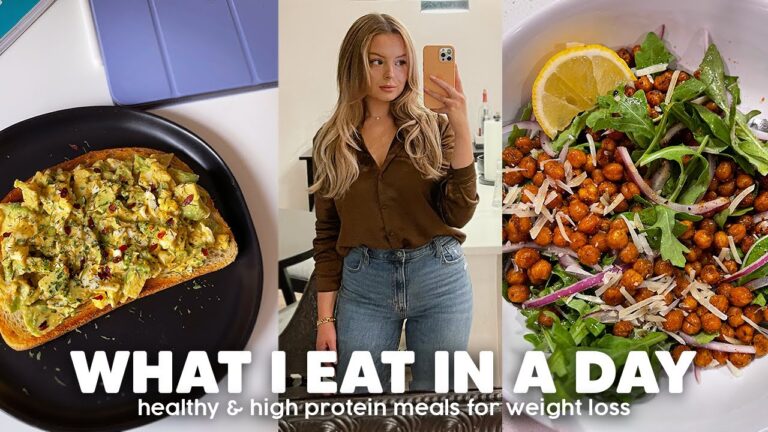 WHAT I EAT IN A DAY (realistic + healthy meals for weight loss)