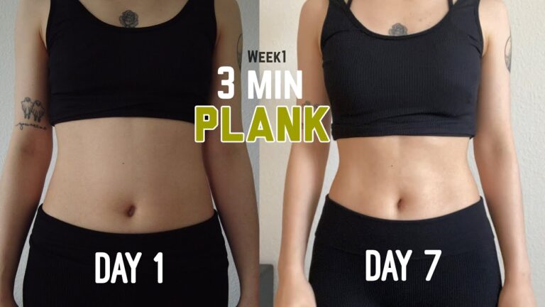 Week#1 🔥3 min PLANK workout to get flat belly (14 Days Plank Challenge)