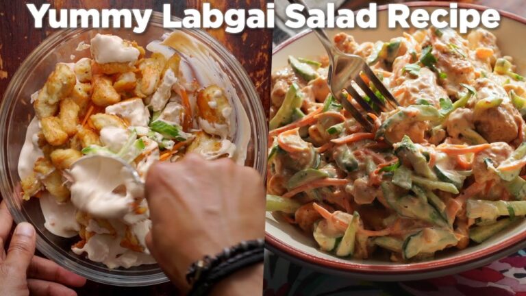 Yummy Restaurant Style Labgai Salad Recipe