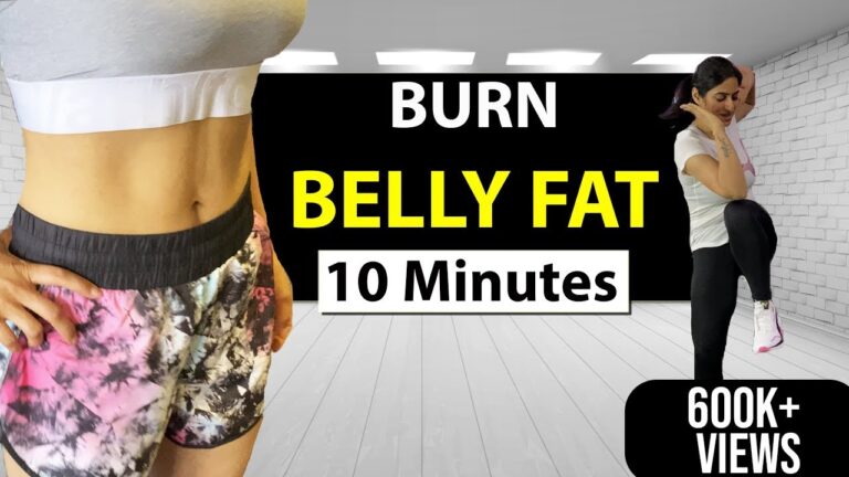 10 Minutes Belly Fat Workout | Standing Abs – No Equipment | By GunjanShouts