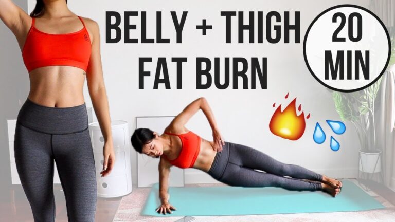 20 min Intense Belly & Thigh (Inner + Outer) Workout 🔥 Get Sexy Ab and Slim Legs!!! ~Emi