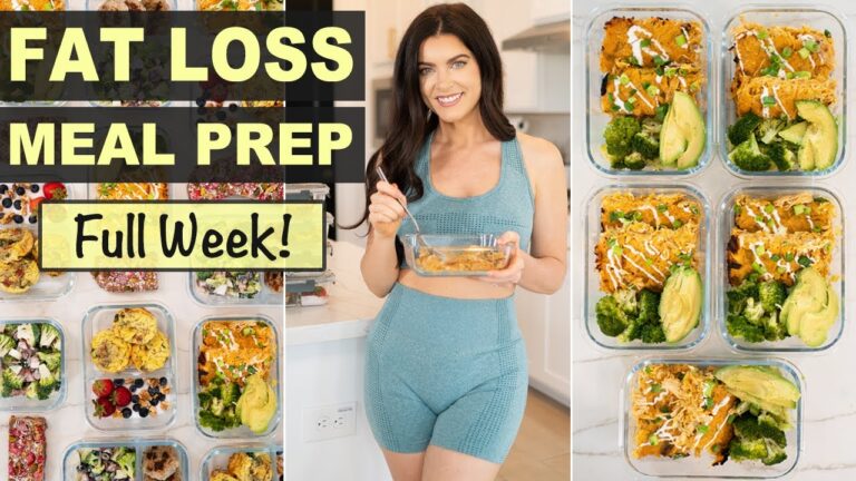 EASY HEALTHY MEAL PREP FOR WEIGHT LOSS FOR THE WEEK | low calorie meals, grain & dairy free