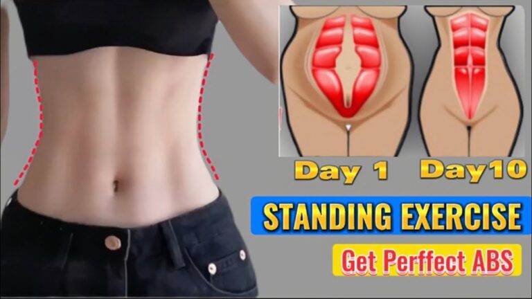[10 min] Standing Exercise to Reduce Waist & Belly Fat | The Simplest Way to Have ABS at Home