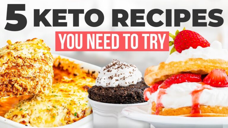 5 MUST TRY EASY KETO RECIPES You NEED to Make For Your Family