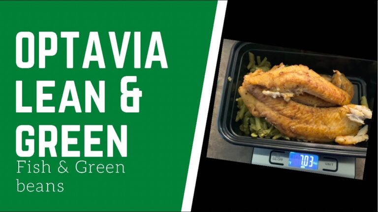 OPTAVIA Lean and Green meal : Fish and green beans