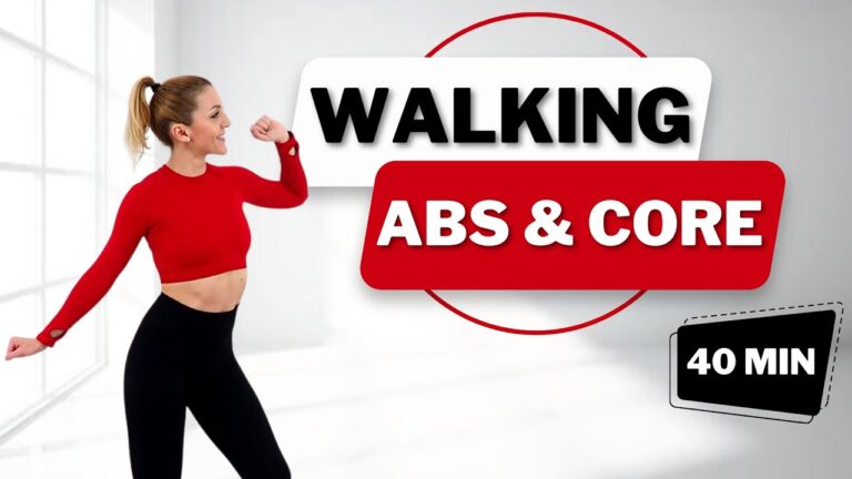 🔥4000 STEPS AB FOCUSED Walking Workout🔥STEADY STATE CARDIO for Weight Loss🔥Knee Friendly🔥No Jumping🔥