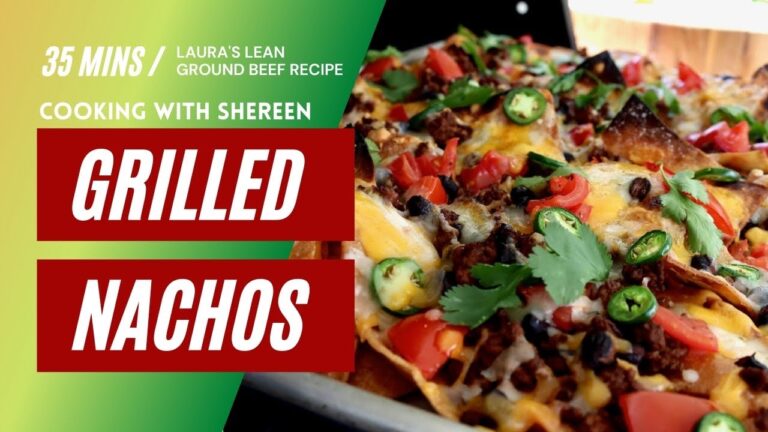 Laura's Lean Grilled Cheeseburger Nachos Recipe