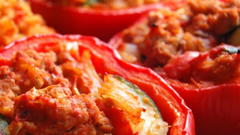 Paleo Diet Recipes – Roasted Stuffed Bell Peppers Recipe