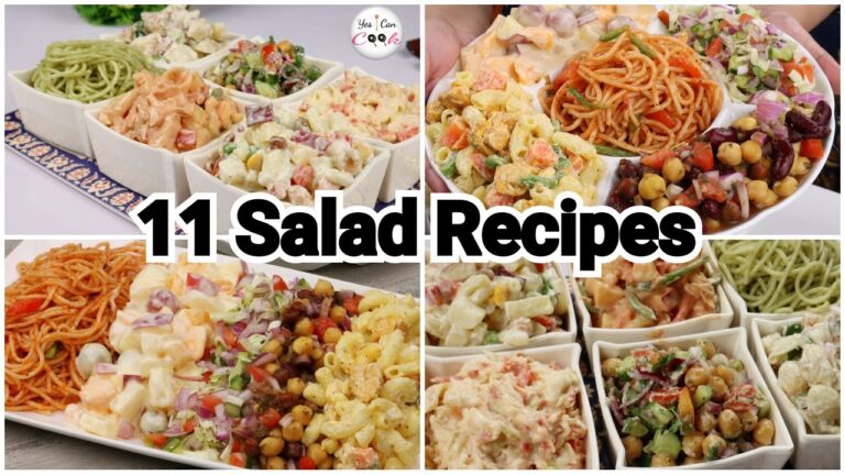 11 SALAD RECIPES ❗️ Salad Bar Restaurant Style by (YES I CAN COOK)