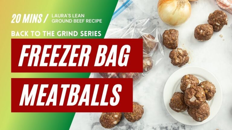 Laura's Lean Freezer Bag Ground Beef Meatballs Recipe
